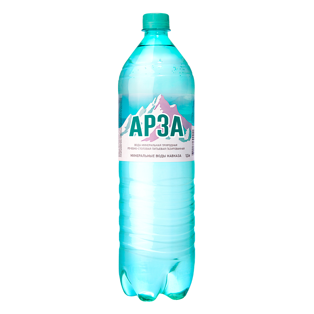 Арза - Минеральная природная лечебно-столовая питьевая вода 1.5 литра, с газом, пэт, 6 шт. в уп. - 1