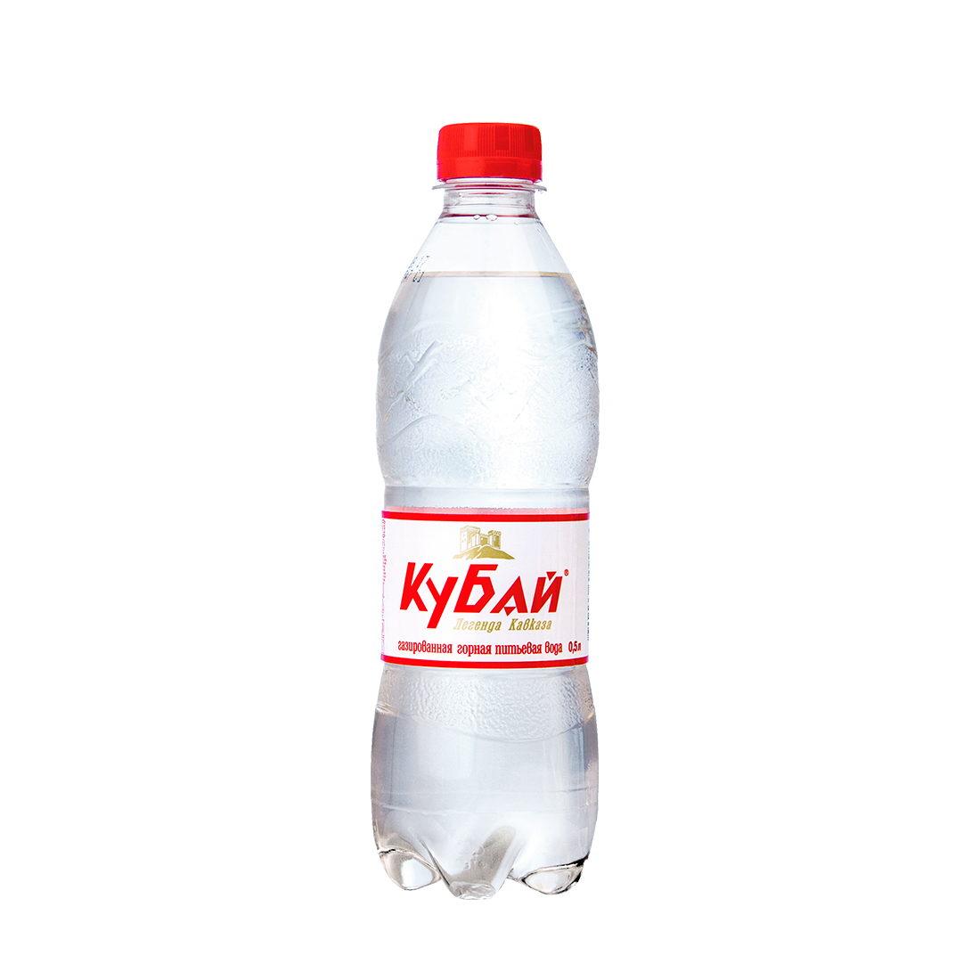 Минеральная питьевая столовая вода, газированная "Кубай" 0.5 литра, пэт, 12 шт. в уп. - 1