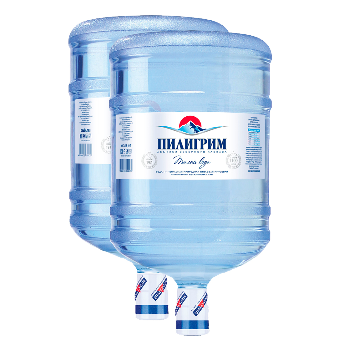 Пилигрим - Вода Минеральная Природная Столовая Питьевая Вода 19 Литров цена от 2 шт.